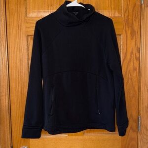 Athleta Black Funnel Neck Pullover